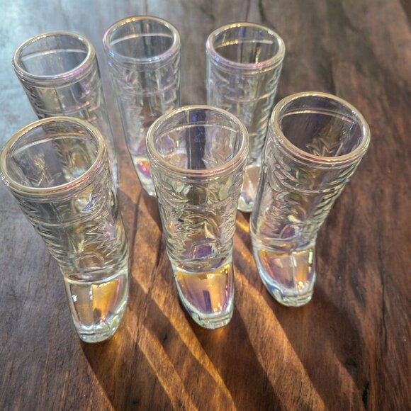 NEW The Ardon Collection Cowgirl Boot Shot Glasses Set of 6 Brand New In Box - Picture 3 of 5